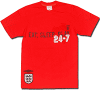 Футболка красная Англия Eat Sleep Play 08 Umbro